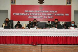 TNI Gelar Sidang Pantukhir Penerimaan Perwira Khusus Tenaga Kesehatan