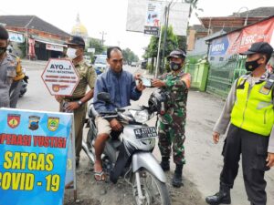 Terkait diperpanjangnya pemberlakuan PPKM, Aparat Baki Intensif gelar Operasi Yustisi