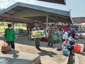 TNI Sasar Pelosok Desa Dan Pasar Tradisonal Guna Putus Penyebaran Covid 19