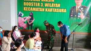 Kodim 0726 Sukoharjo Gandeng PT Mandom tbk Gelar Vaksinasi Booster