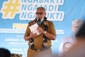 Gerakan Ekonomi Kreatif Nasional (Gekrafs) Kabupaten Kuningan dikukuhkan Bupati