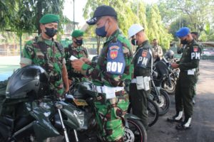 Tekan Kecalakaan Lalu Lintas dan pelanggaran administrasi Denpom IV/Surakarta lakukan Pemeriksaan Kendaraan Anggota Kodim 0726/Sukoharjo