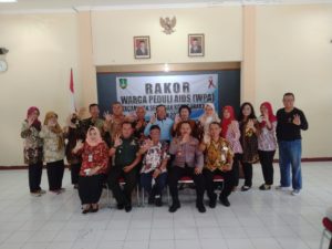 Danramil 03/Serengan Kodim 0735/Surakarta Kapten Inf. Narno Mengikuti Kegiatan Rakor Koordinasi Forum Warga Peduli Aids.