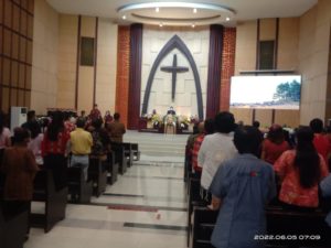 Pada Gereja Binaan Sertu E Lau We Amankan Ibadah Minggu Pagi