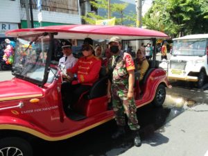 Babinsa Jayengan Amankan Kirab Budaya Jarwana.