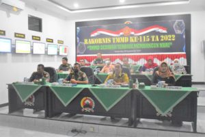 Danrem 071/Wijayakusuma Ikuti Vicon Aster Kasad, Jelang TMMD Ke-115 TA-2022.