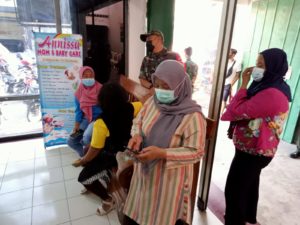 Klinik An- Nisa Jadi Sasaran PPKM & Prokes Babinsa Danukusuman.