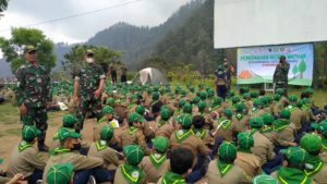 Kemah Pandu Latih Kepemimpinan bersama Kodim 0735 Surakarta.
