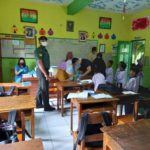 Dukung Kesehatan Anak,Babinsa Tenangkan Siswa Al Fallah.