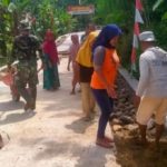 Jamin Keamanan Pengguna Jalan, Berem Jalan Beton di kerjakan Secara manual