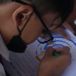 Asah Kreativitas Sambut Muktamar ke-48 Siswa Mewarnai Logo.