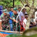 Kodim 0728/Wonogiri Melaksanakan Pengeboran Sumur di Dusun Selur Giritontro