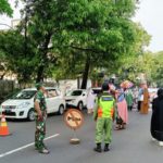 Peran Aktif Babinsa Kelurahan Kratonan Dalam Pengamanan Sholat Idul Fitri 1444