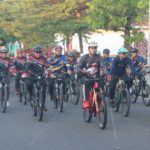 Semarak Hari Bhayangkara, Dandim Wonogiri Ikuti Gowes Bersama Forkopimda