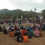 TNI Polri Amankan Jalannya Laga Semi Final Pertandingan Bola Volly Di Batuwarno