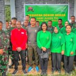 Sambut Hari Juang TNI-AD Dan HUT Kodam XVIII/Kasuari Ke 7 Tahun 2023, Kodim 1812/Pegunungan Arfak Gelar Baksos Donor Darah