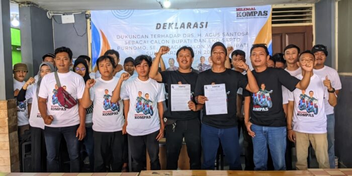 Deklarasi KOMPAS untuk mendukung Calon Bupati dan Calon Wakil Bupati Sukoharjo Tahun 2024.