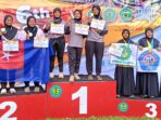 Raih Medali Emas, Adila + Meisya + Batrisya Di Divisi Compound Umum Putri Kejuaraan Panahan BOAC Piala Presiden RI