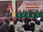 Begini Pesan Danramil 04/Jebres Pada Kegiatan PKKMB Mahasiswa Baru AK-Tekstil Solo