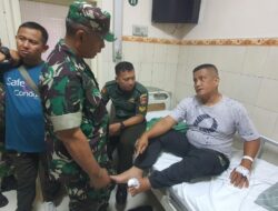 Wujud Kepedulian Danramil 02/Banjarsari Dan Jajaranya Bezuk Anggota Yang Sedang Sakit