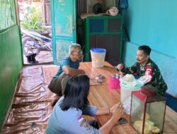 Sembari Menikmati Segelas Teh Manis, Babinsa Pucang Sawit Eratkan Tali Silaturahmi Bersama Warga