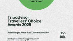 Adhiwangsa Hotel & Convention Solo : Kembali Raih Tripadvisor Travellers’ Choice Awards 2025 Masuk dalam Top 10% Hotel Terbaik di Dunia
