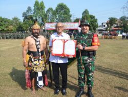 Tokoh Pewayangan Werkudara Hadir Pada Upacara Pembukaan TMMD Reguler Ke-125 Kodim Surakarta