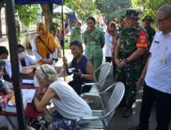 Hadirkan Pengecekan Kesehatan Gratis, Warga Berbondong-bondong Ke Lokasi TMMD Reguler Ke-125 Kodim Surakarta