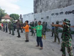 Jaga Kesehatan Dan Kebugaran, Satgas TMMD Reguler Ke-125 Kodim 0735/Surakarta Laksanakan Senam Pagi Bersama