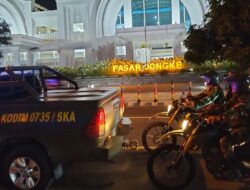 Jaga Kamtibmas, Kodim 0735/Surakarta Gelar Patroli Malam Bersama Dengan Organisasi Masyarakat