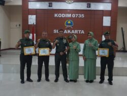 Kodim 0735/Surakarta Gelar Tradisi Pelepasan Dan Penerimaan Anggota Baru