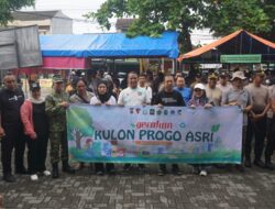 Kodim 0731/Kulon Progo Gelar Korve Gerakan ASRI di Pasar Bendungan, Wujud Nyata Peduli Lingkungan