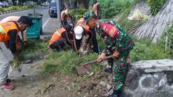 Babinsa Keprabon Bersama Warga Laksanakan Kerja Bakti, Wujudkan Lingkungan Bersih Dan Sehat