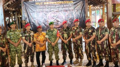 Komandan Kodim 0729/Bantul Hadiri Syukuran HUT ke-74 Kopassus di Bantul