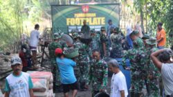 pembangunan jembatan garuda bantul oleh tni