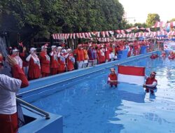 Dengan Nuansa Merah Putih, Komunitas TikTok Aquarobik dan Therapi Air Peringati HUT RI Ke 81 Tahun